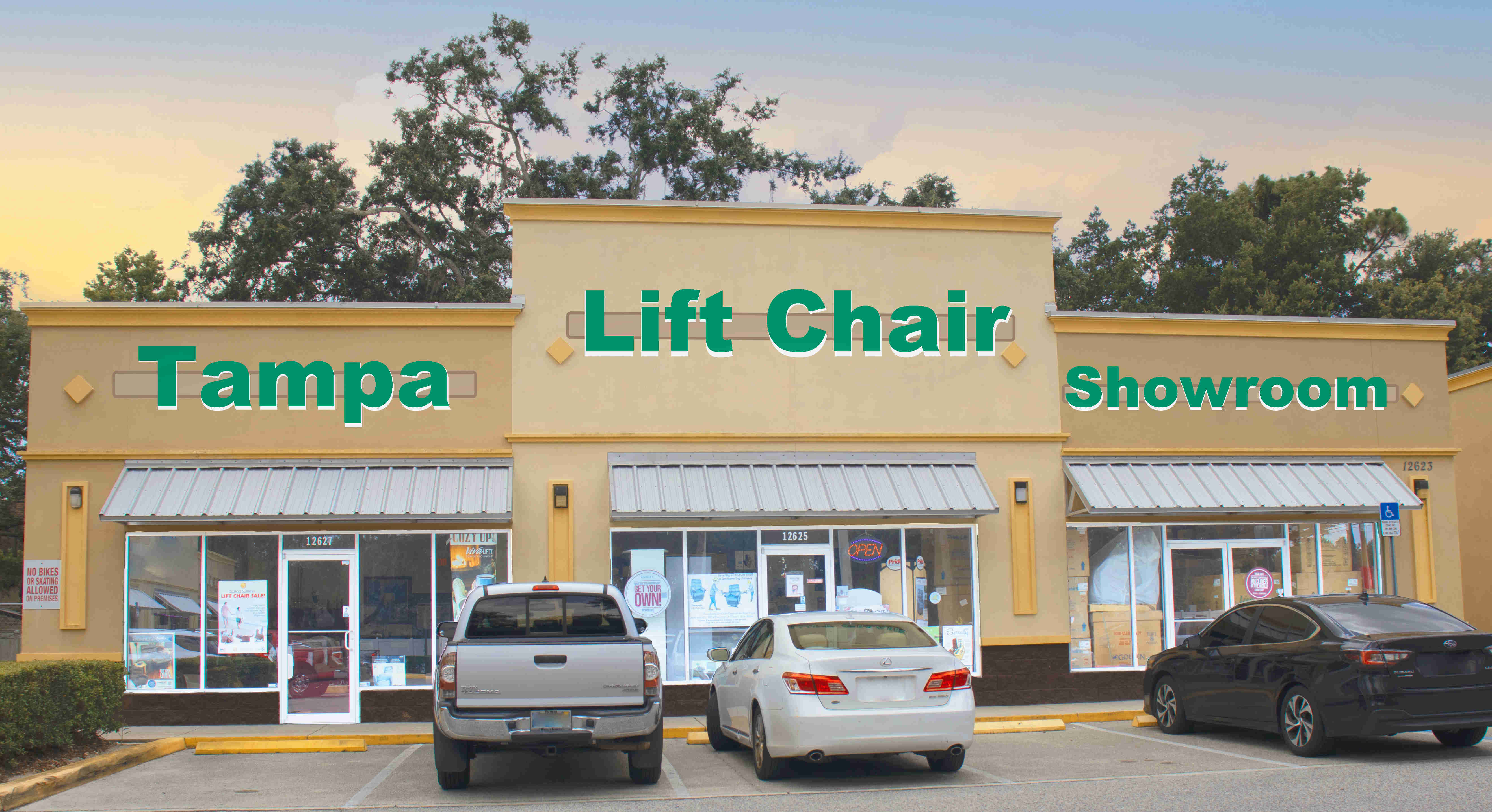 Tampa Lift Chair Showroom store front.